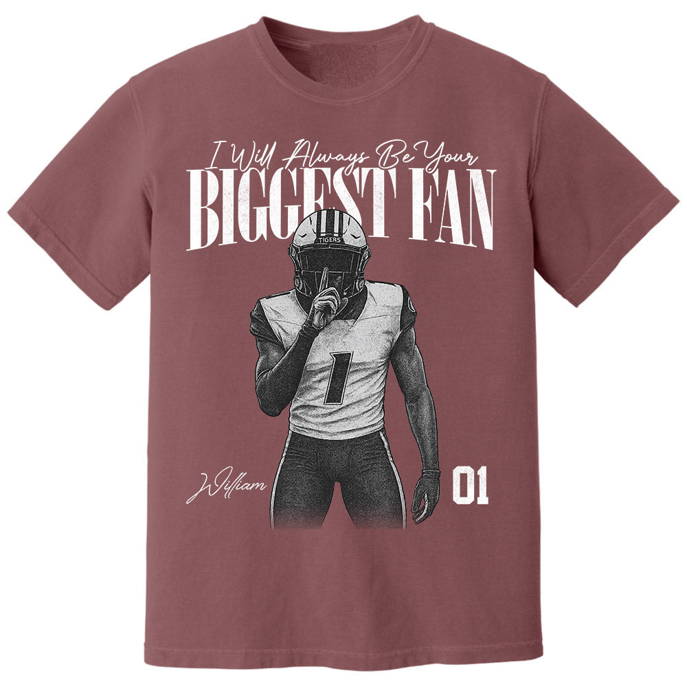 Custom Football Player Photo Tee