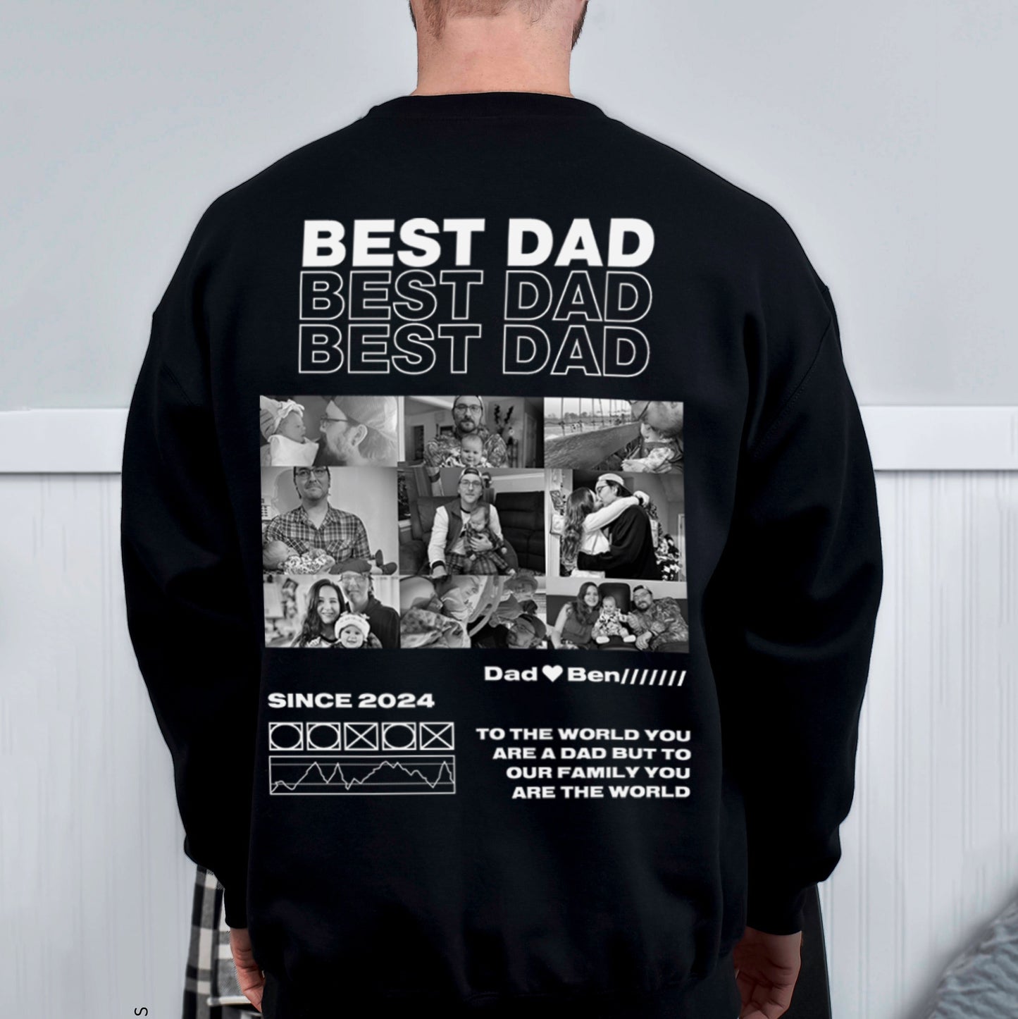 BEST DAD Custom Photo Tee