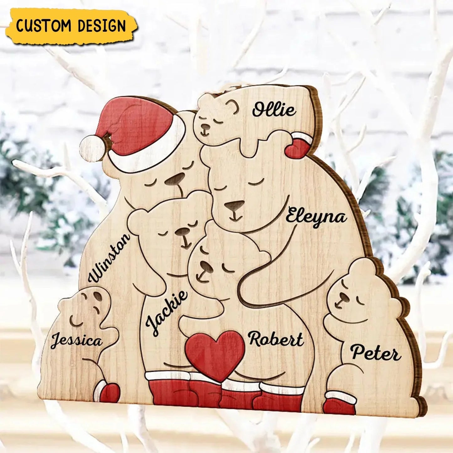 Christmas Bear Family Puzzle