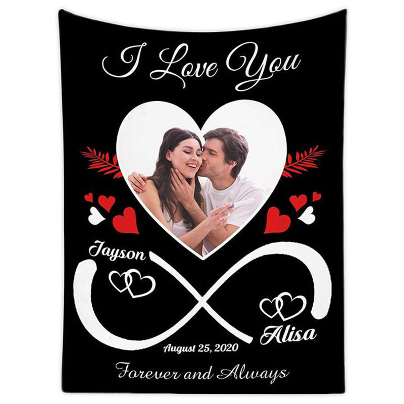 Custom Photo Fleece Blankets Gift for Him/Her💞