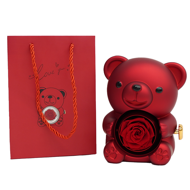 💞Rose Eternal Bear - Heart Necklace💞