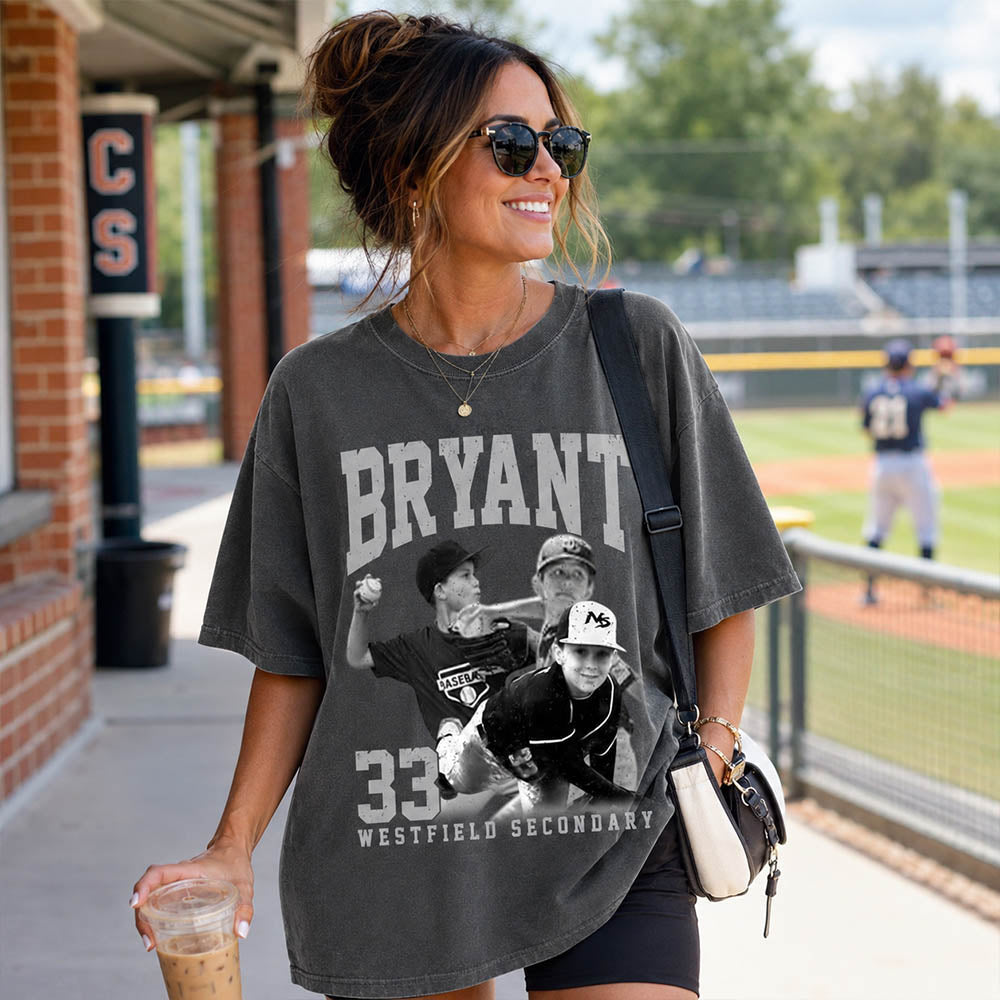 Baseball Lover - Personalized Washed Tee Custom Sport Players Sport Family NA04