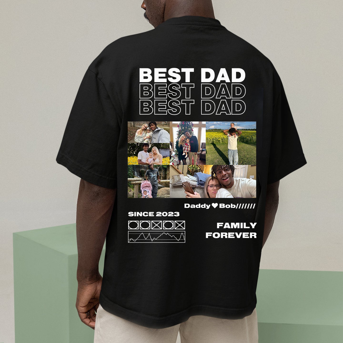 BEST DAD Custom Photo Tee