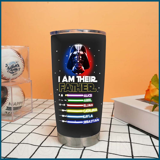 I Am Their Father Custom Stainless Steel Tumbler