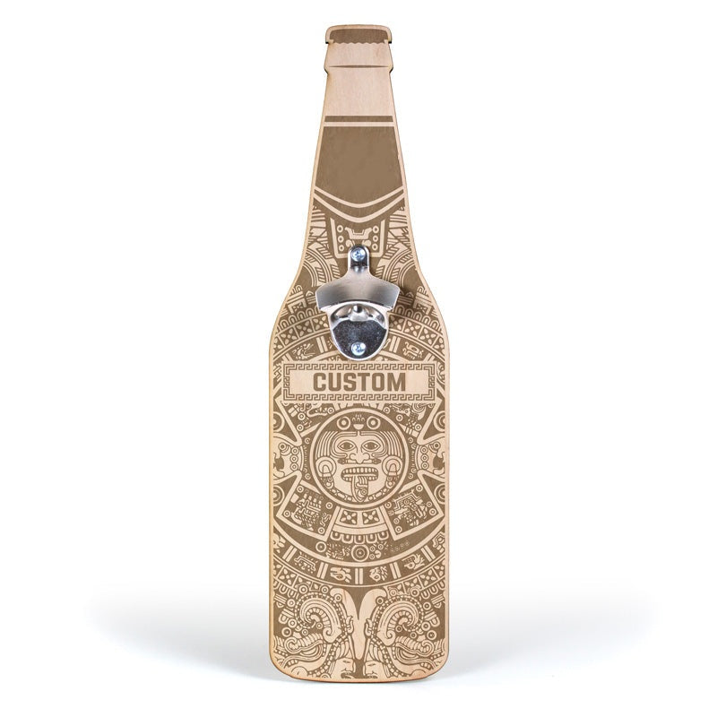 Engraved Aztec Bottle Opener