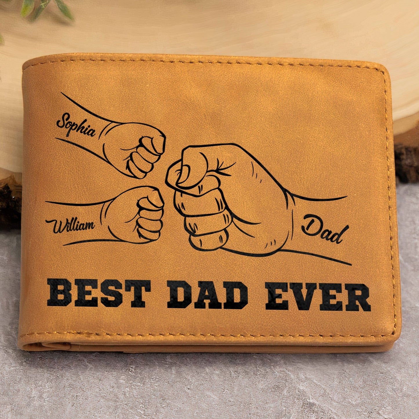 Best Dad Ever Father's Day Gift - Wallet & Belt Set