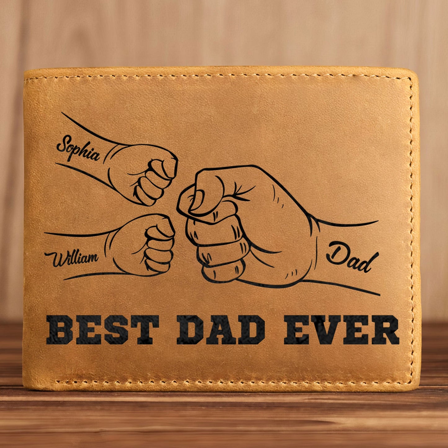 Best Dad Ever Father's Day Gift - Wallet & Belt Set