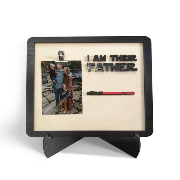 I Am Their Father Engraved Wooden Sign-Father‘s Day Gift