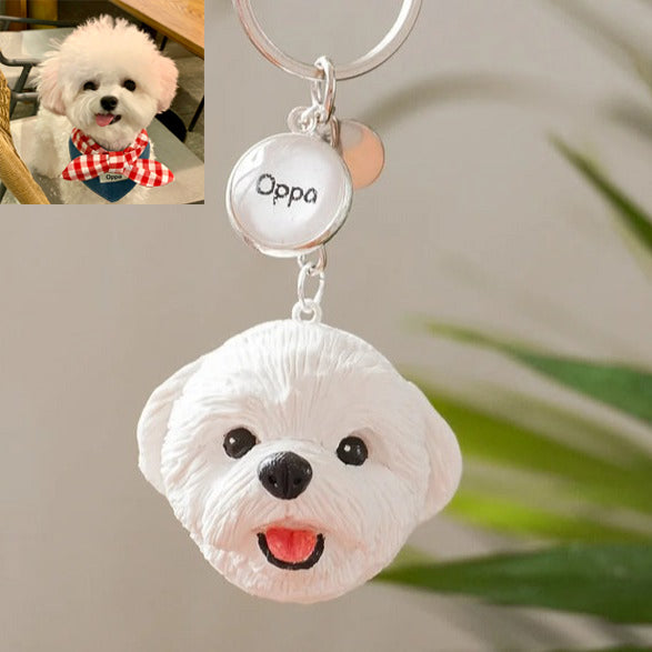 Personalized Pet Keychain-Artist Handmade