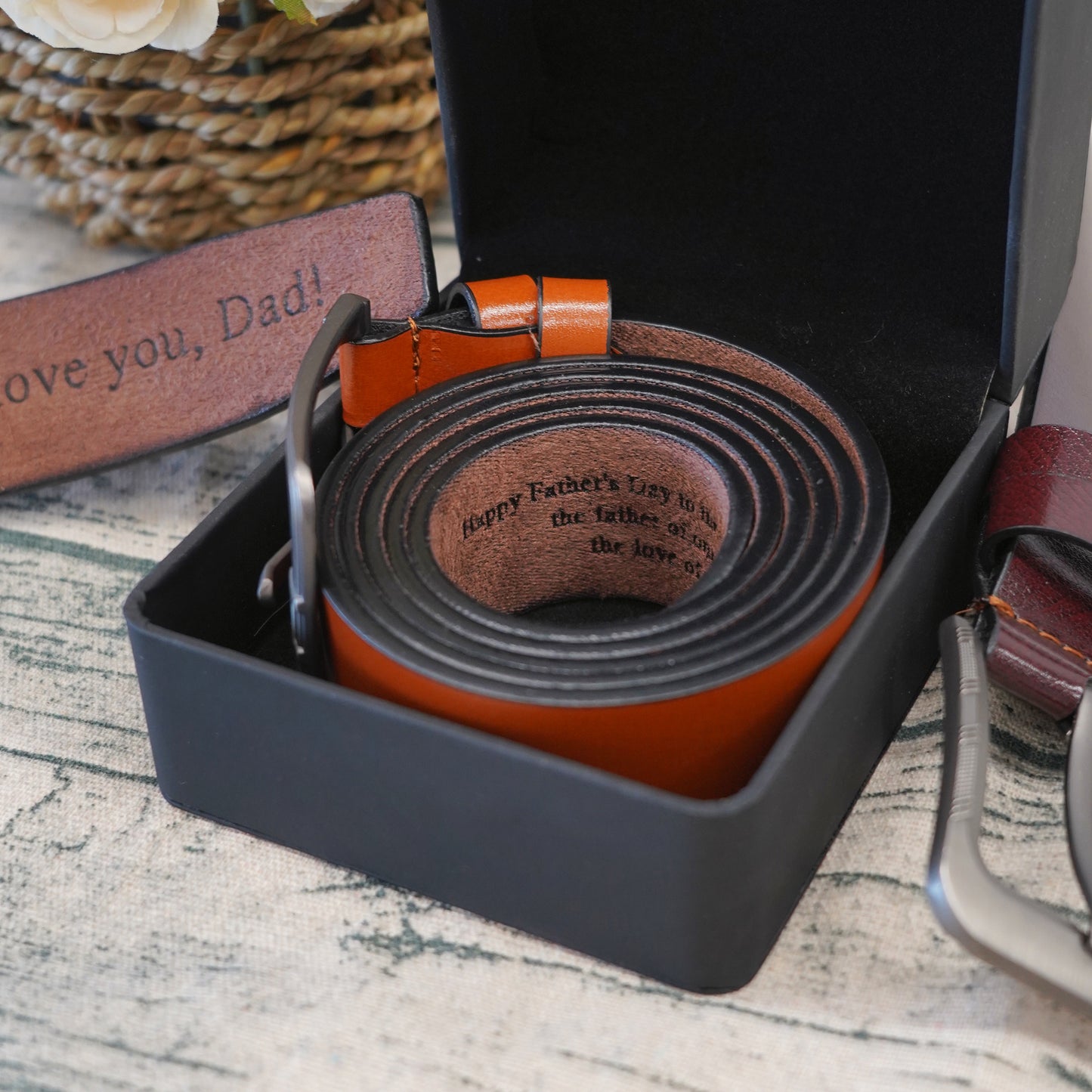 Personalized Belt For Dad