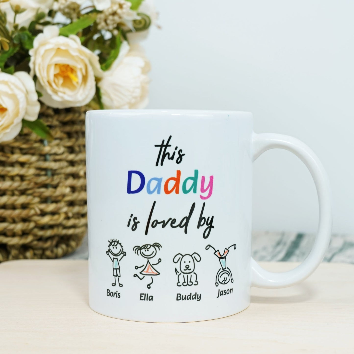 This mummy is loved by custom mug