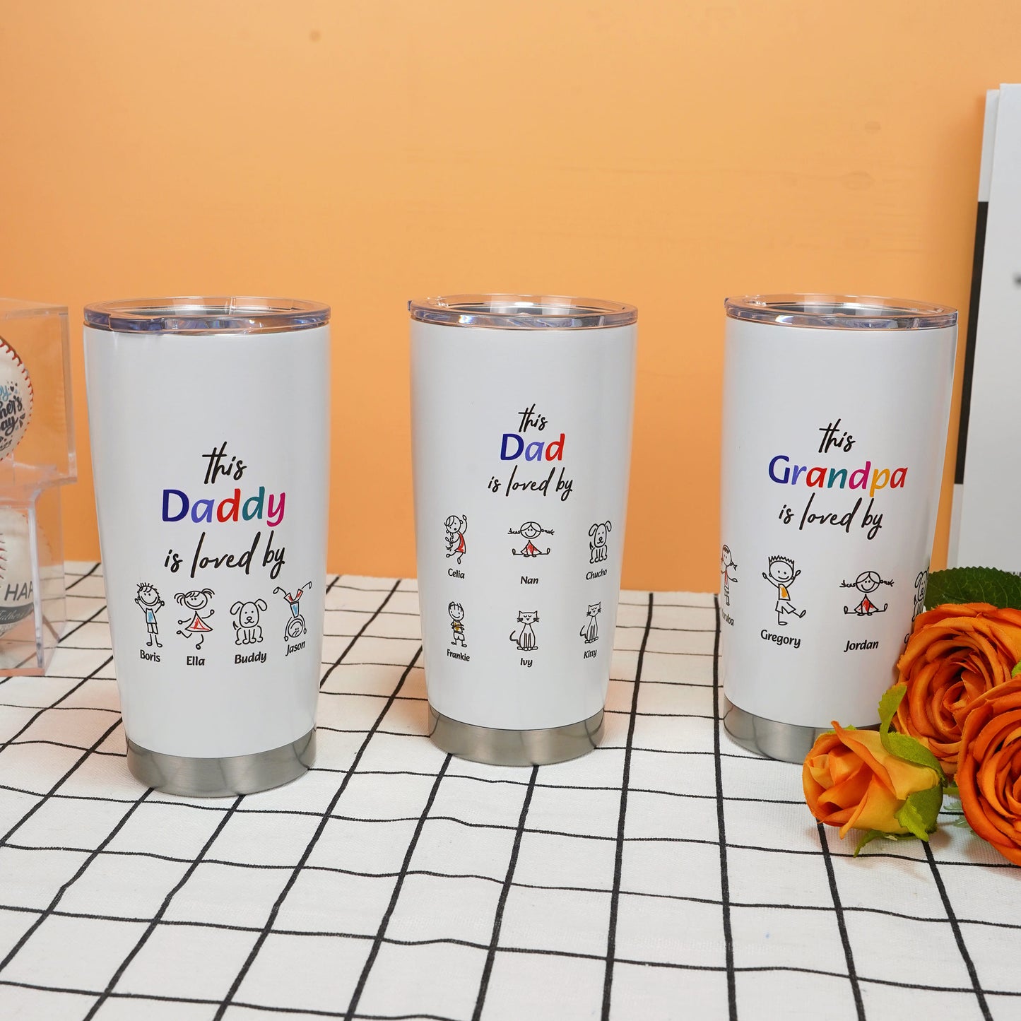 This Daddy is loved by Custom Tumbler