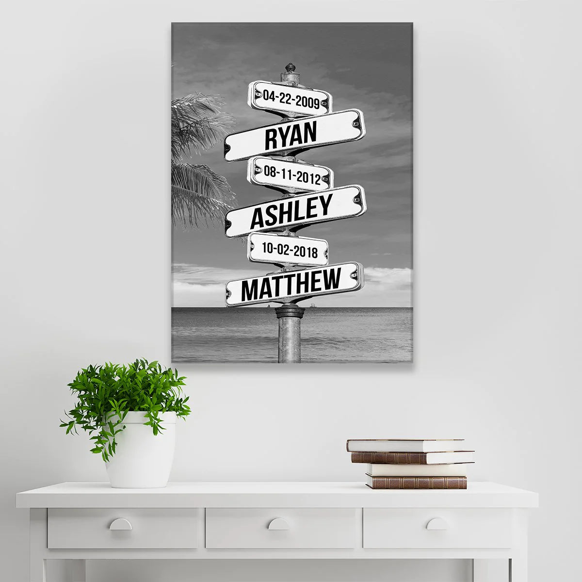 Street Sign Names Premium Canvas