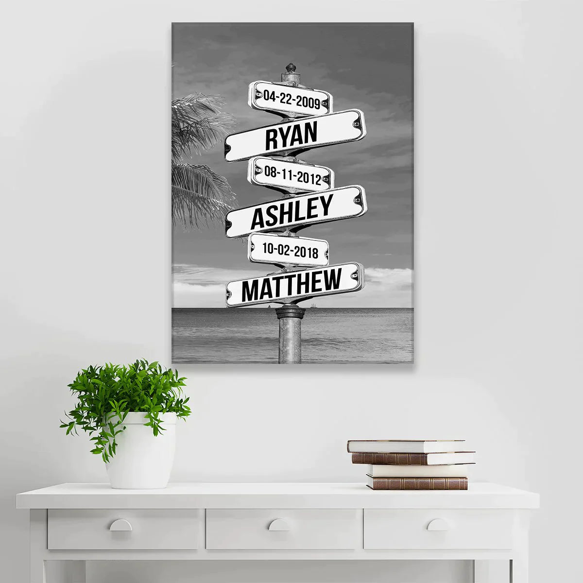 Street Sign Names Premium Canvas Family 🌟