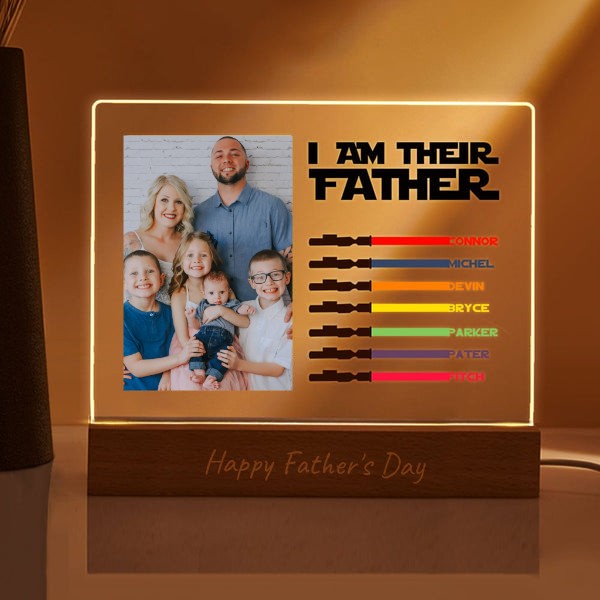 I Am Their Father Photo Led Light