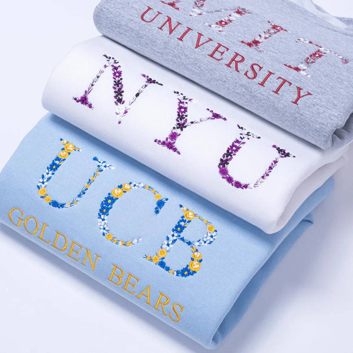 🌟Exquisite embroidered floral letter Sweatshirt/Hoodie/T-Shirt