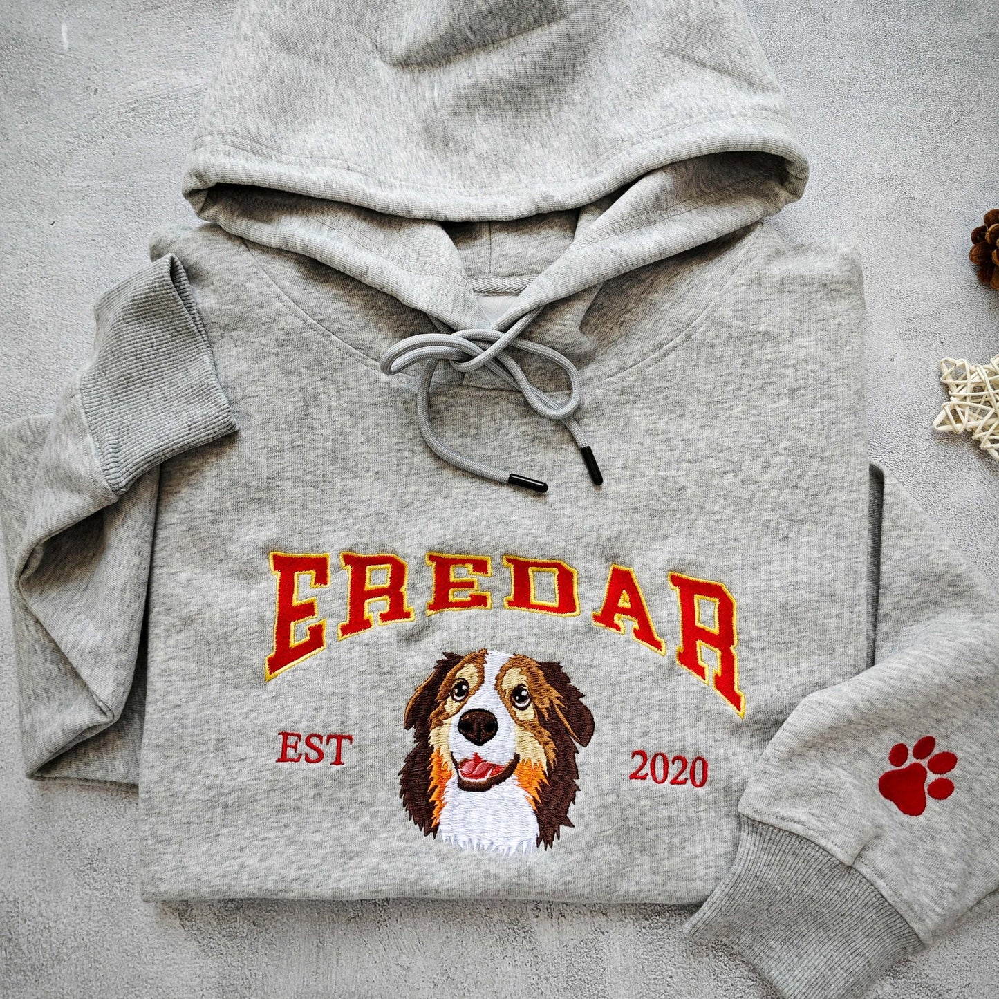 Personalized Embroidered Sweatshirt with Pets