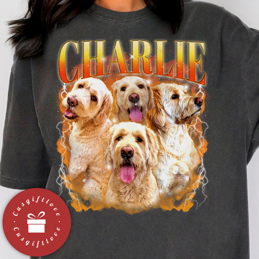 Custom Vintage Pet Tee🐶Crewneck🐱Hoodie