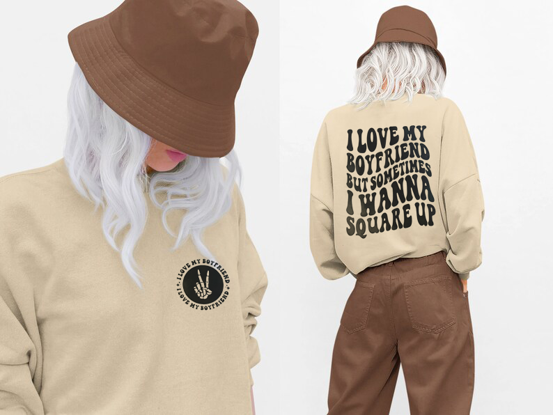 I Love My Husband/Boyfriend Hoodie T-shirt