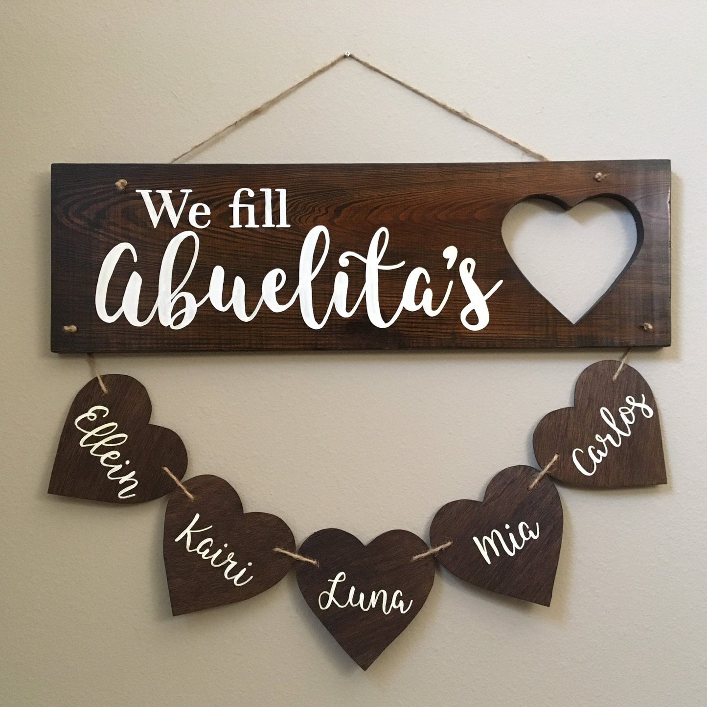 Personalize We Fill _’s Heart Sign