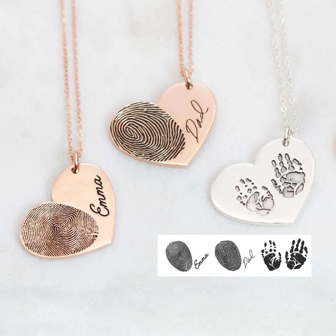 Personalized Fingerprint Necklace