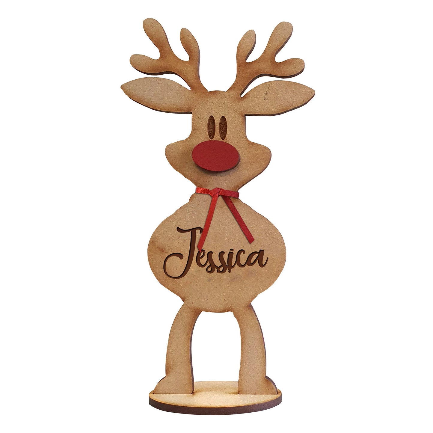 Personalized Freestanding Reindeer Family Christmas Decoration🦌