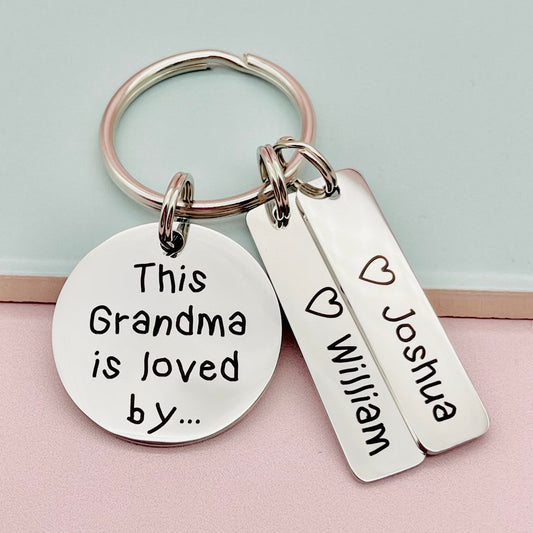 This Grandma is Loved by Keychain