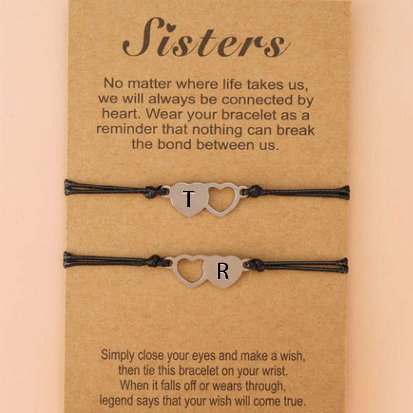 Sister Gift Matching Bracelets Necklace