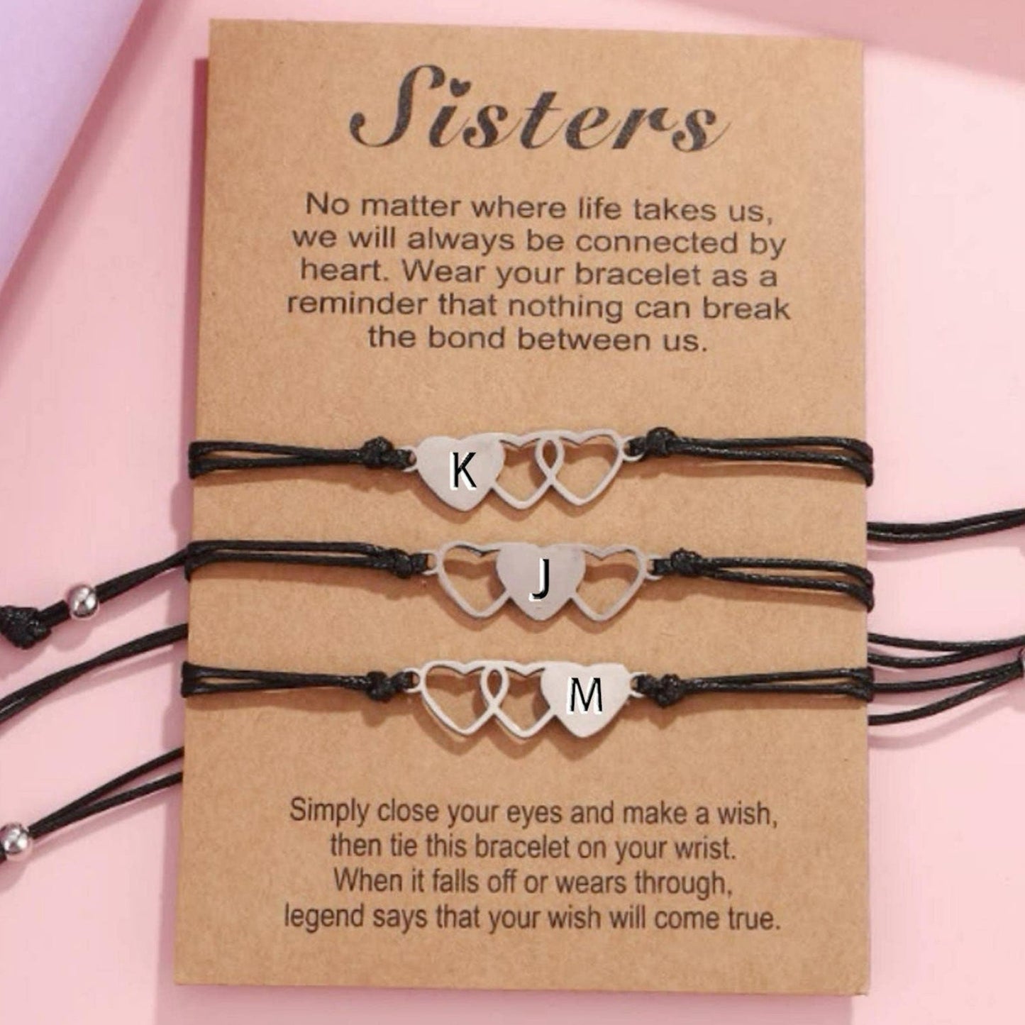 Sister Gift Matching Bracelets Necklace