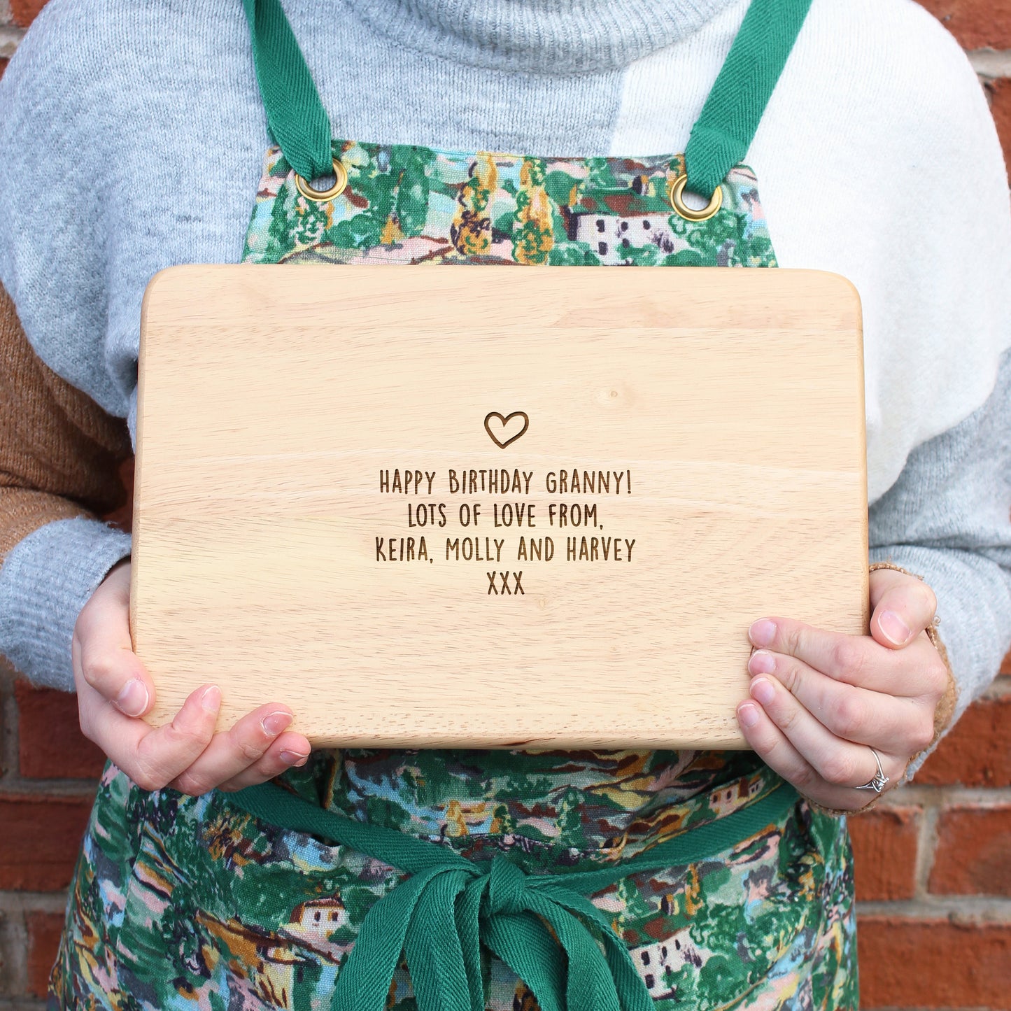 Personalised Grandma's Kitchen Wood Cutting Board