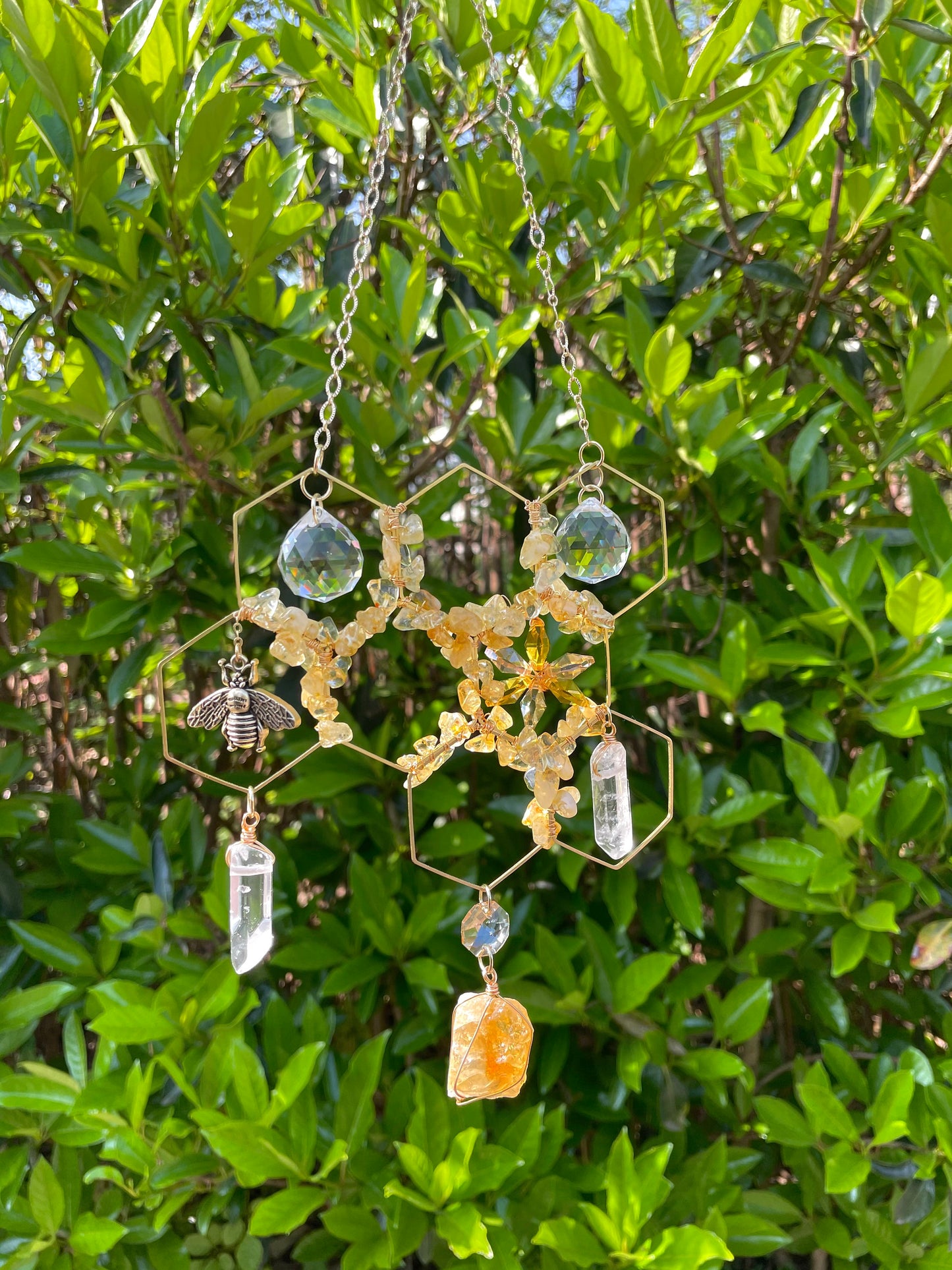 Honey Crystal Wind Chime