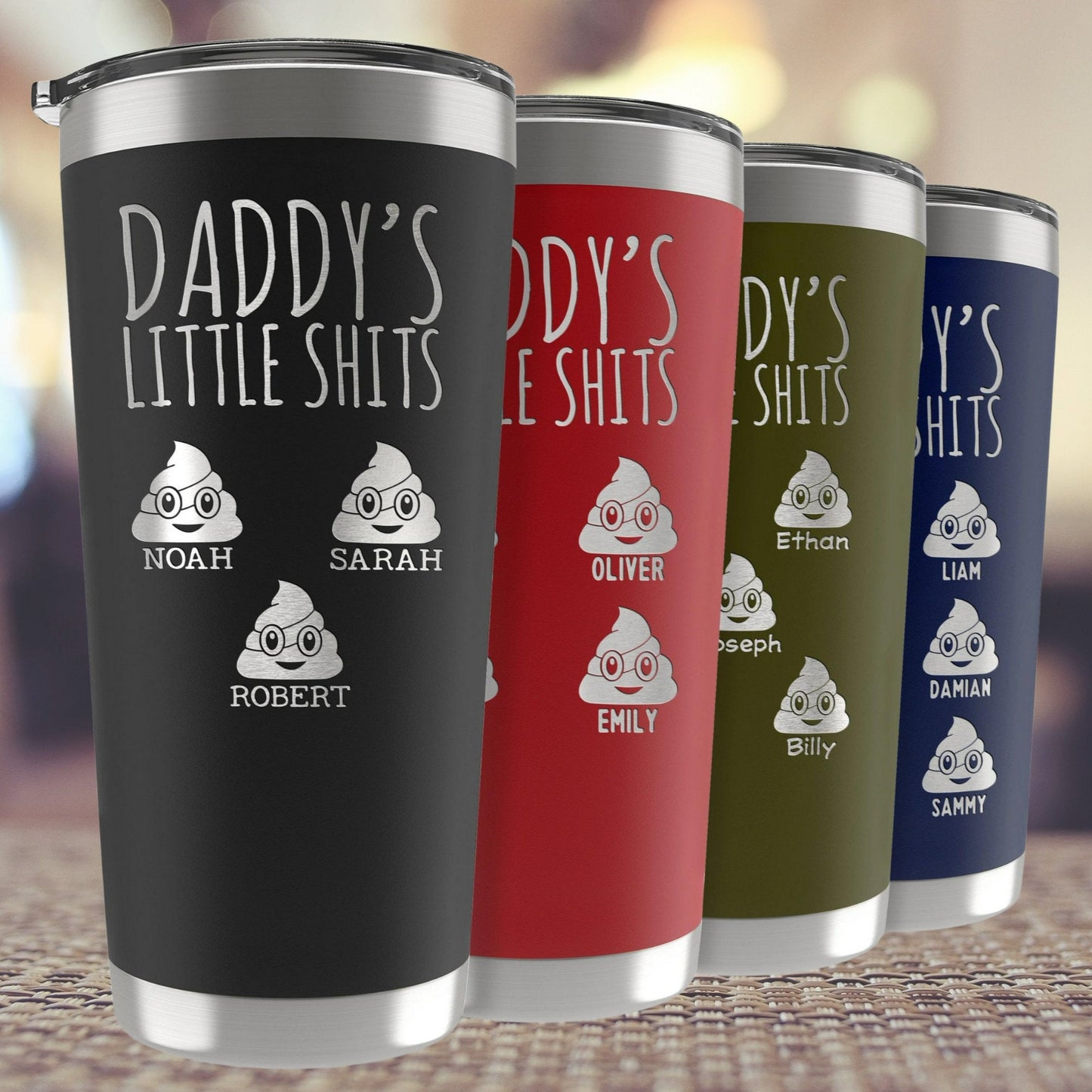 Daddy's Little Shits Custom Tumbler