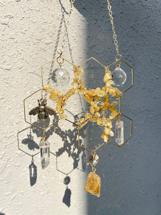 Honey Crystal Wind Chime