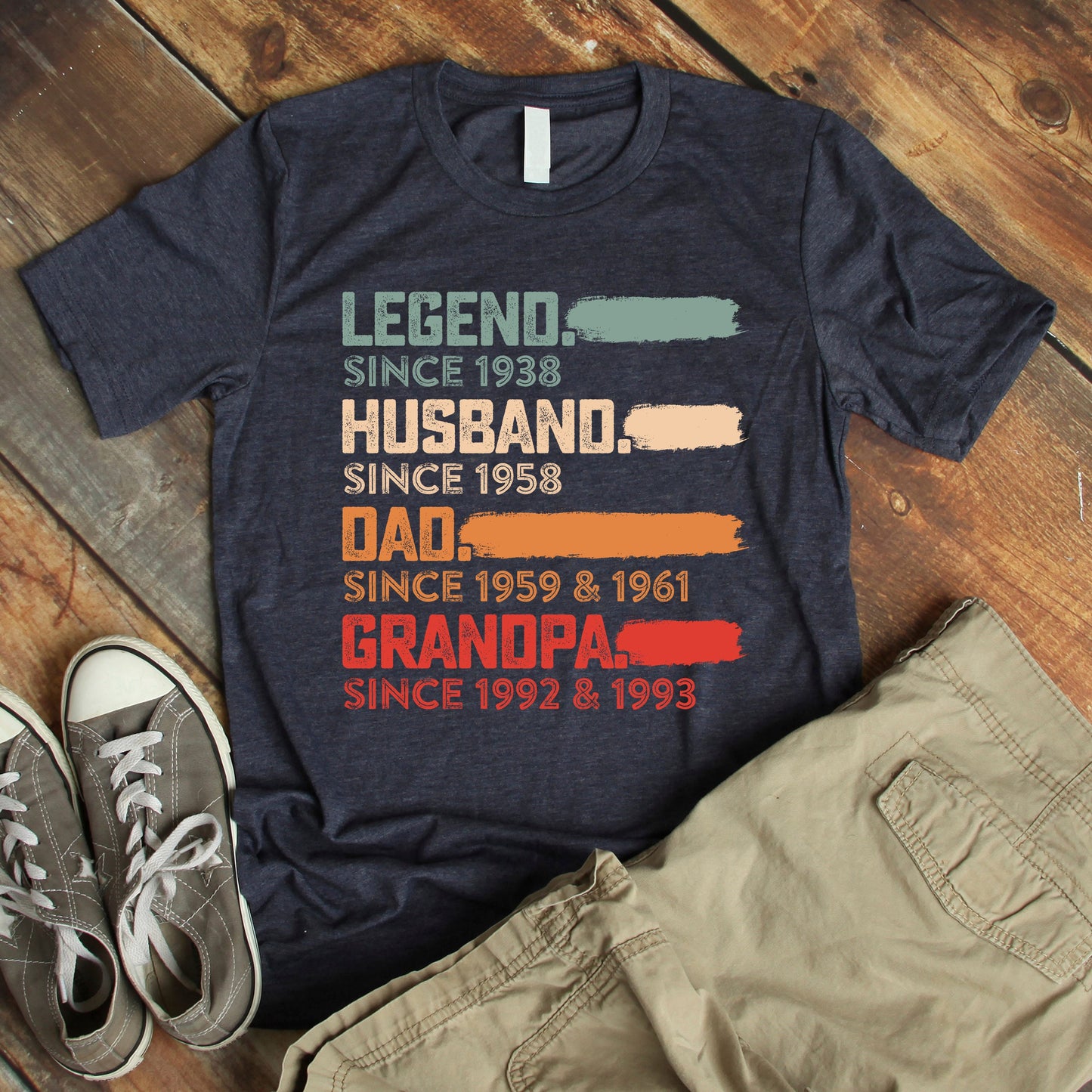 Legend Husband Daddy Papa Customized Shirt