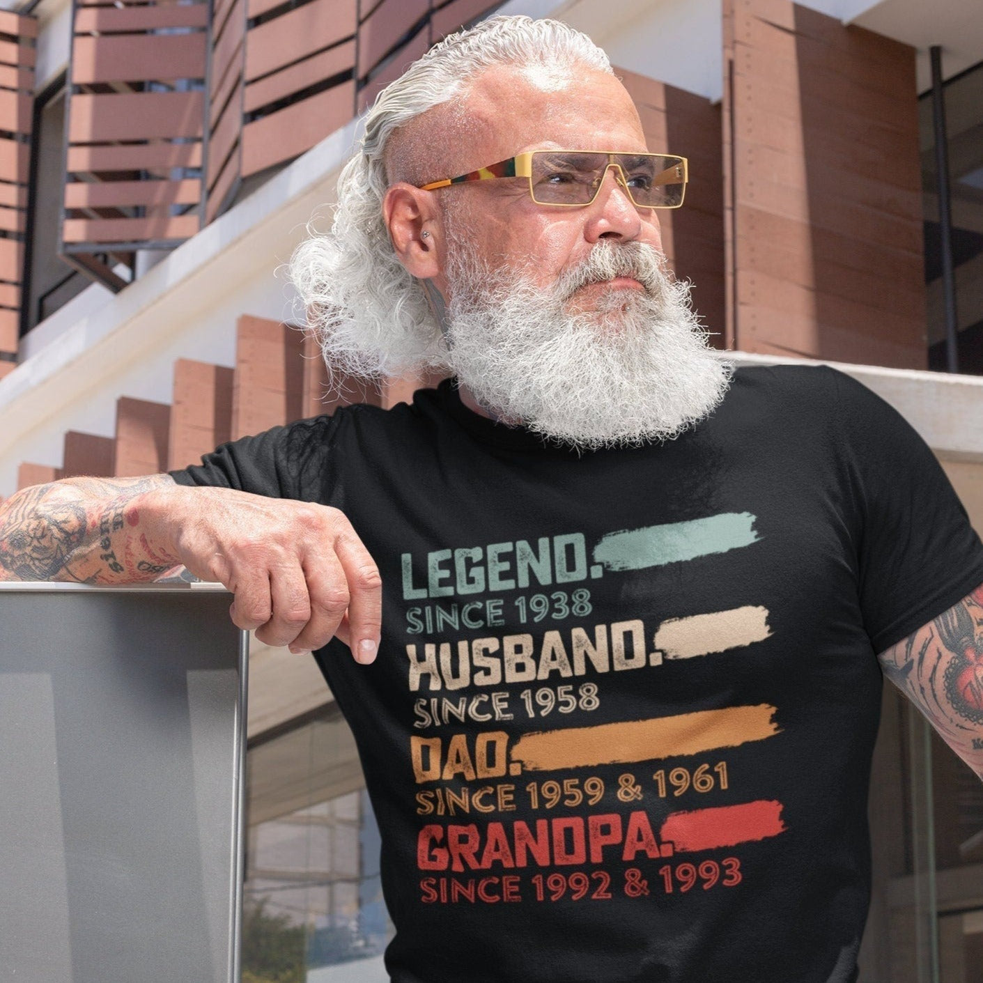 Legend Husband Daddy Papa Customized Shirt 🎁