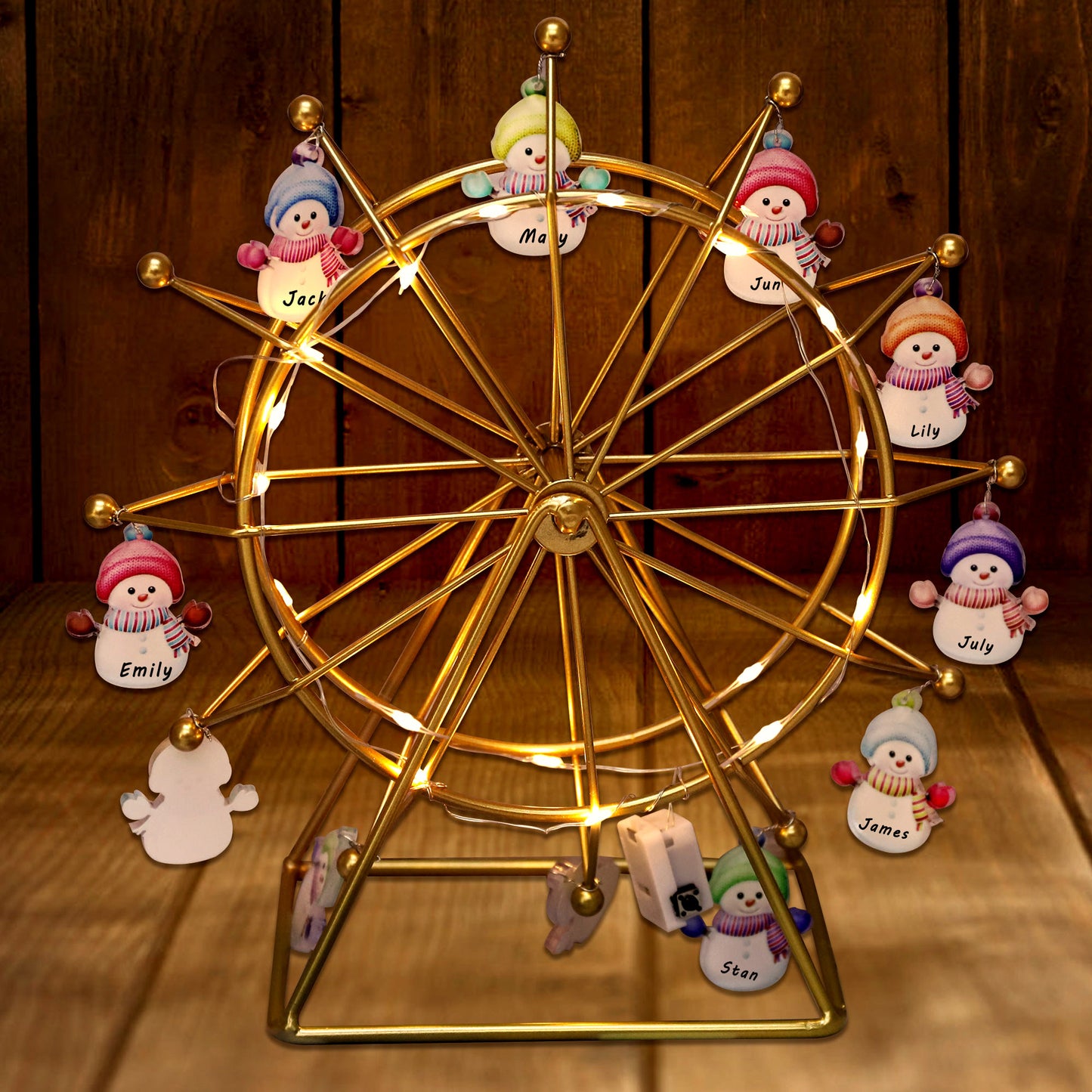 Personalized Snowman Ferris Wheel