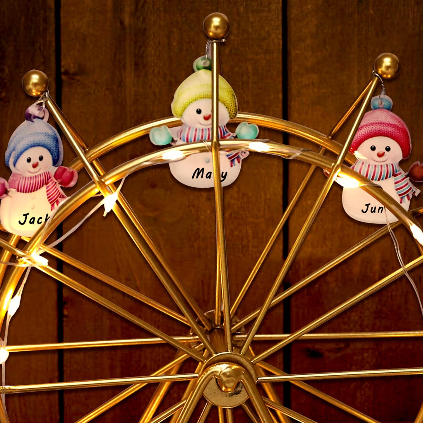 Personalized Snowman Ferris Wheel