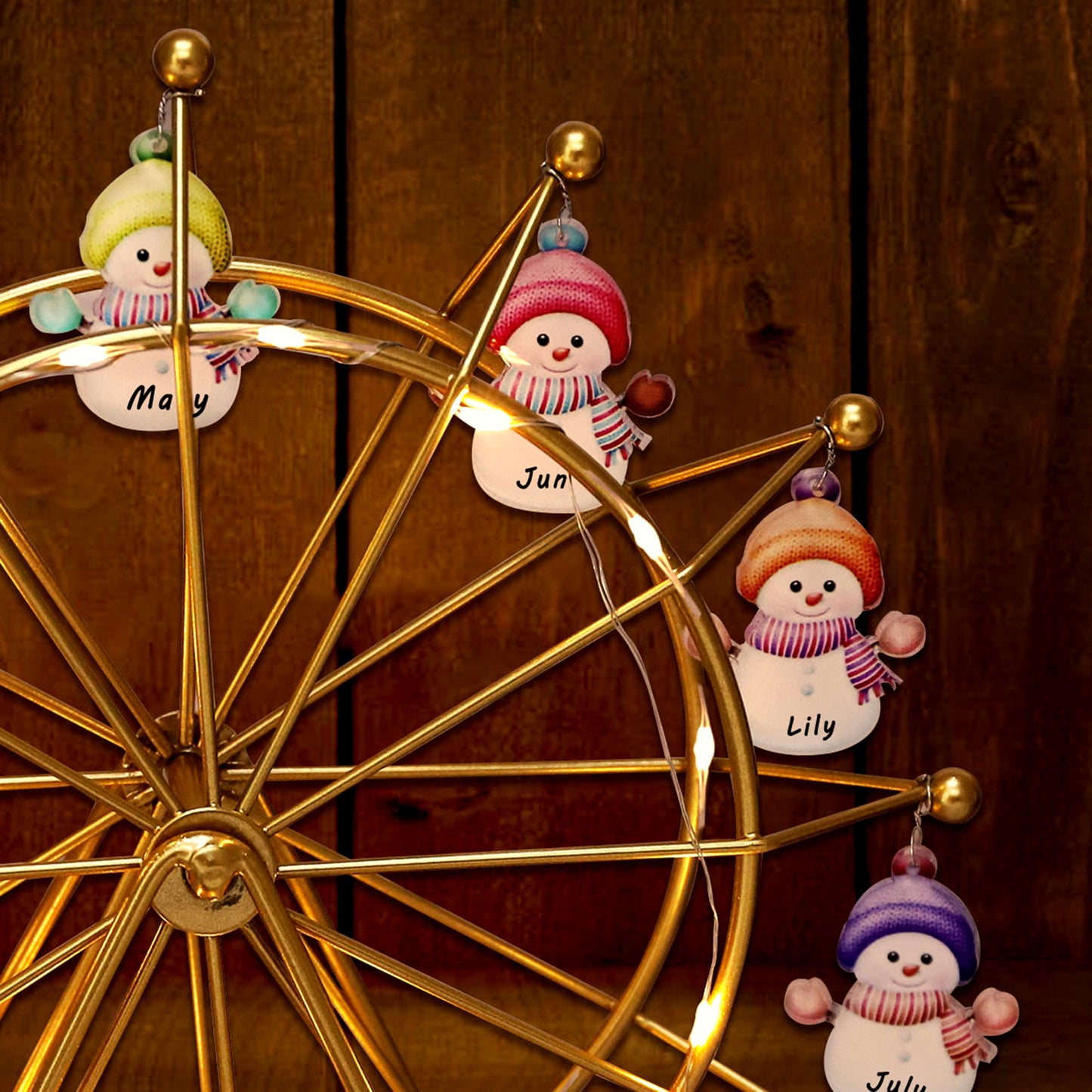 Personalized Snowman Ferris Wheel