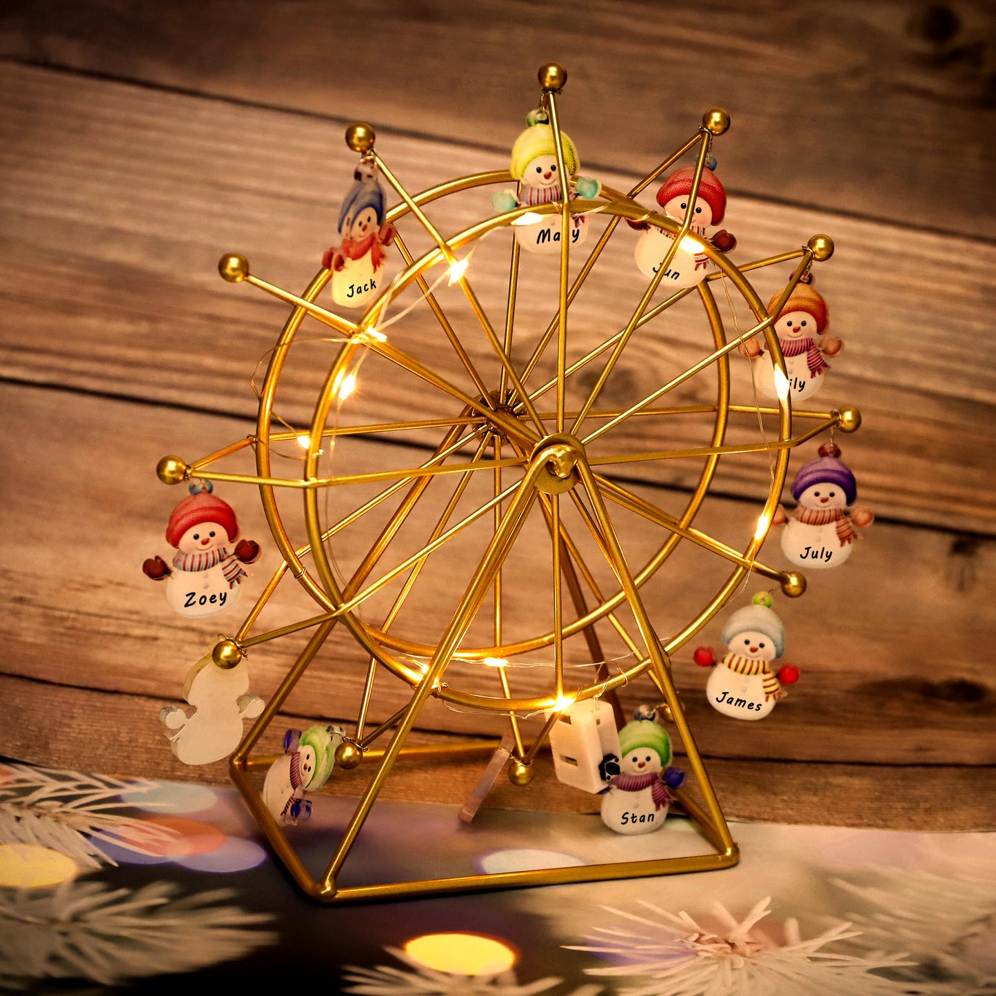 Personalized Snowman Ferris Wheel