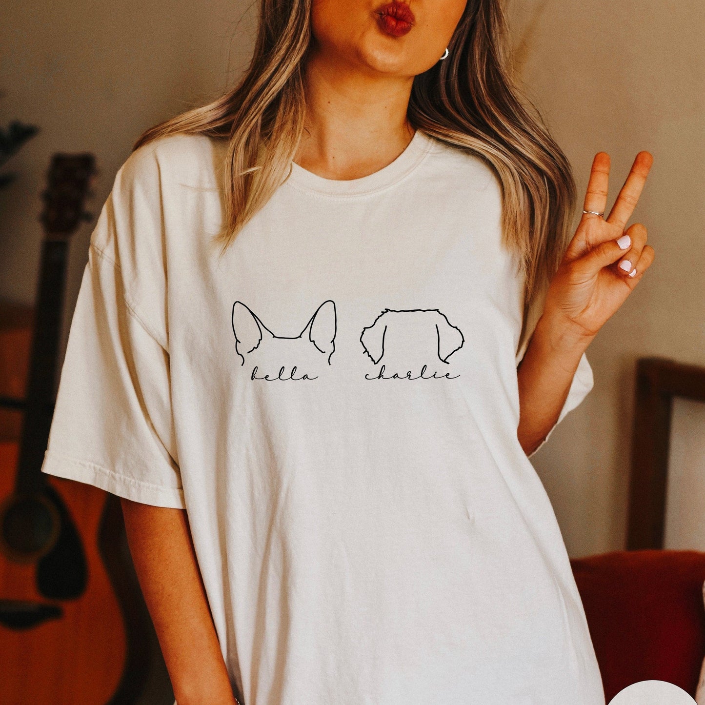 💞Custom Dog Ears Sweatshirt/Crewneck/ Tee💞