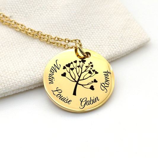 Personalized Necklace with Tree of Life