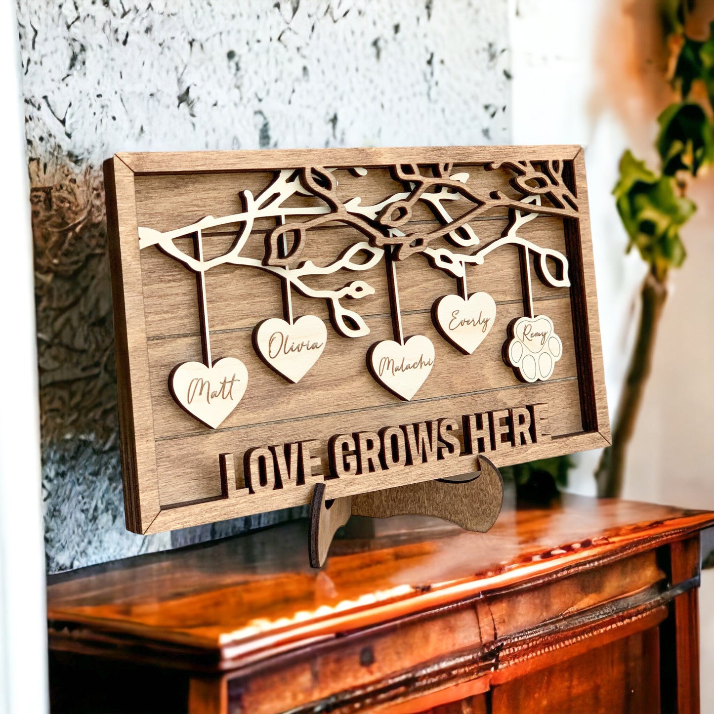 Personalized Family Tree Sign