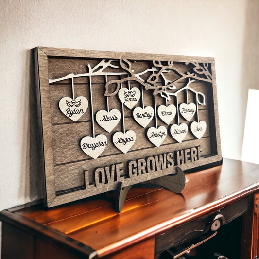 Personalized Family Tree Sign