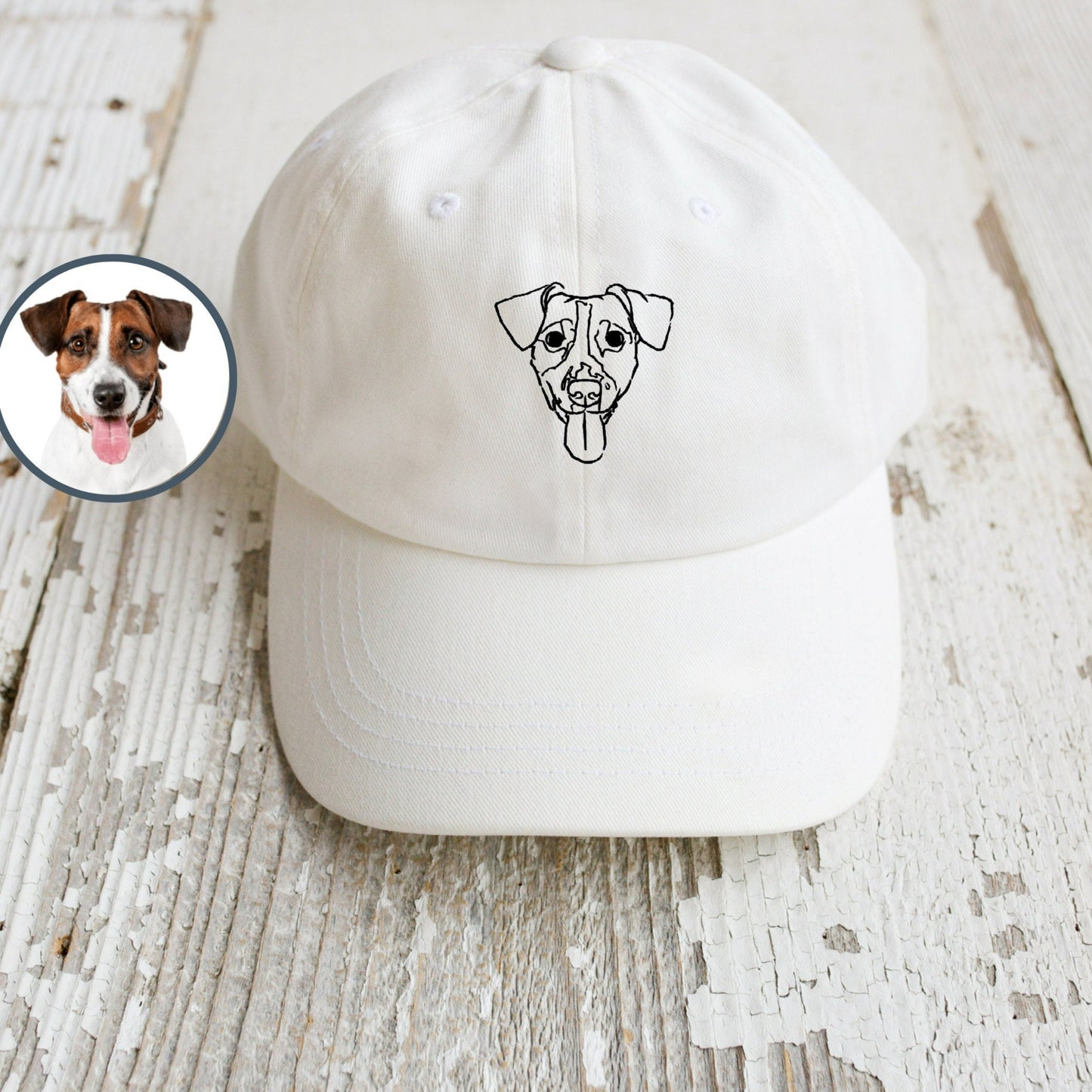 Custom Embroidered Line Drawing Hat