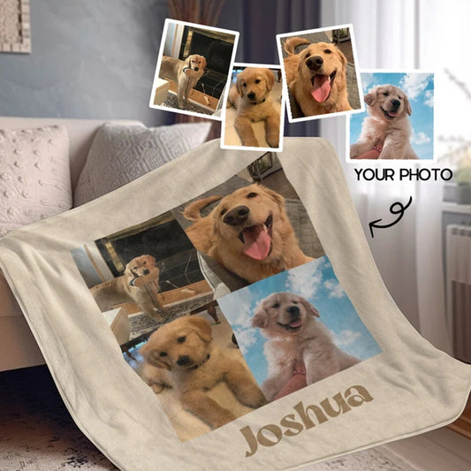 Personalized Pet Photo Blanket