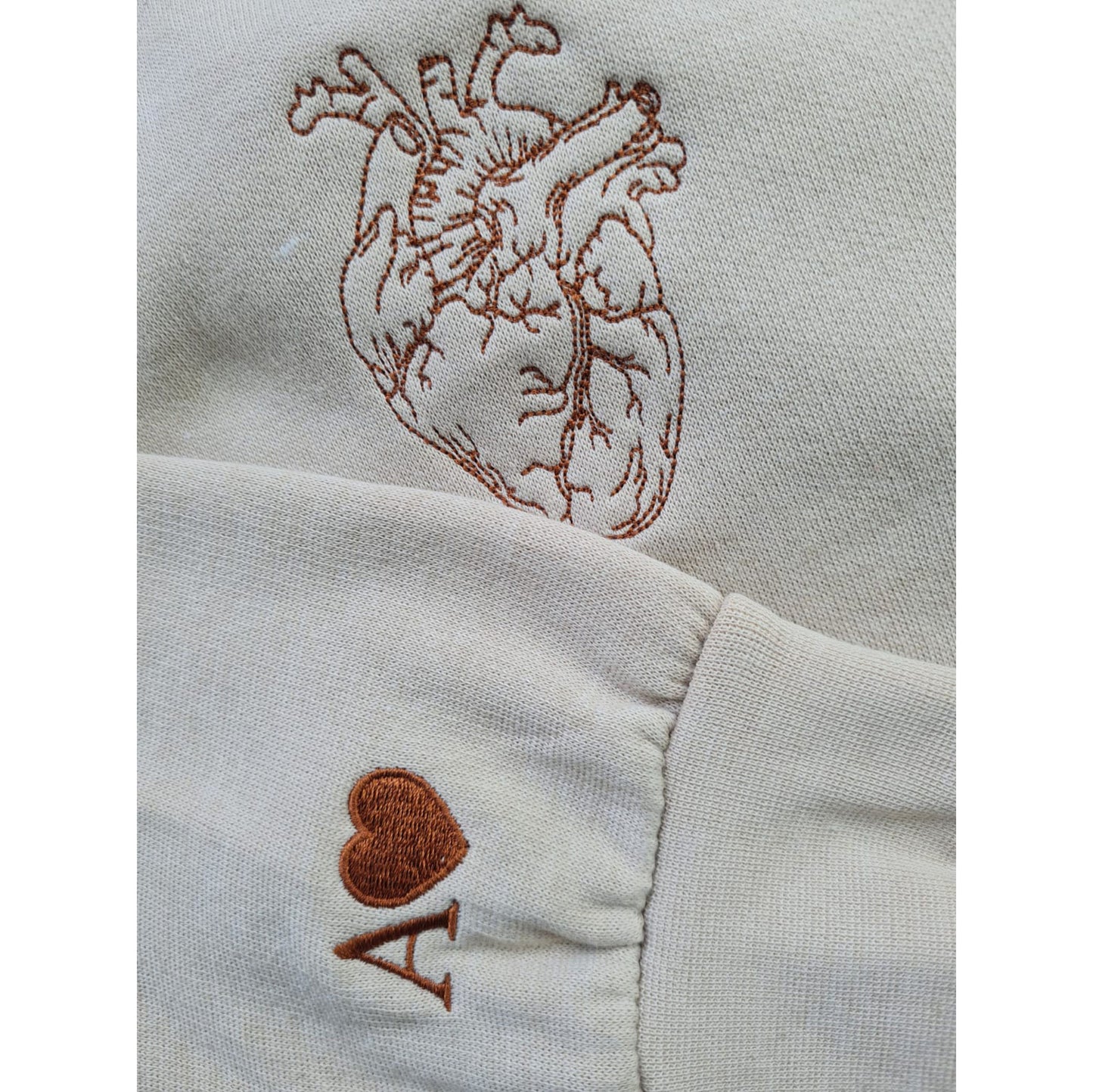 Listen To My Heart Embroidery Couple Crewneck/Hoodie