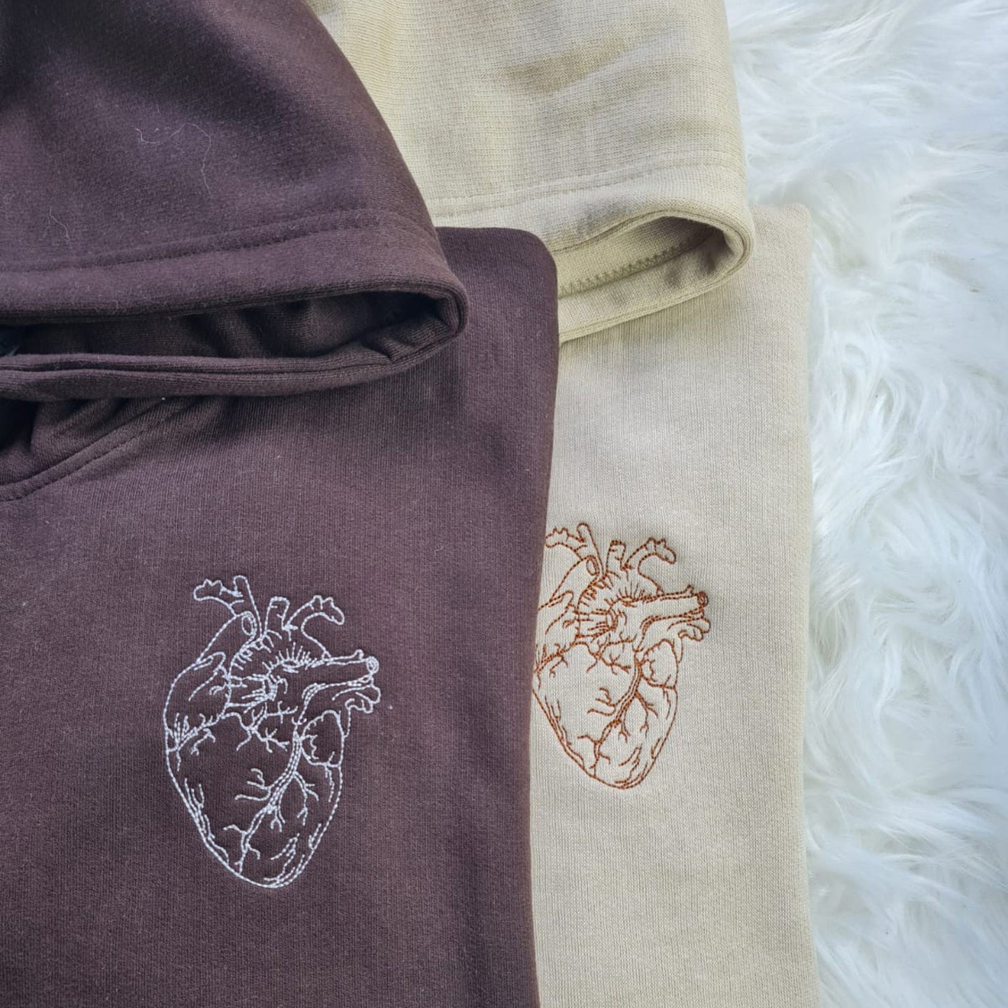 Listen To My Heart Embroidery Couple Crewneck/Hoodie