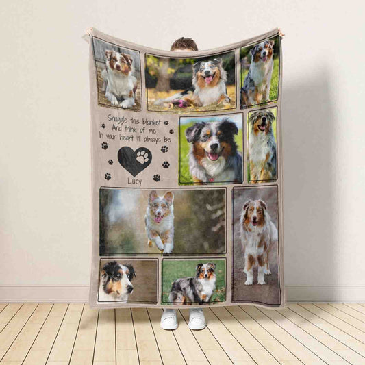 Custom Dog Photo Blanket