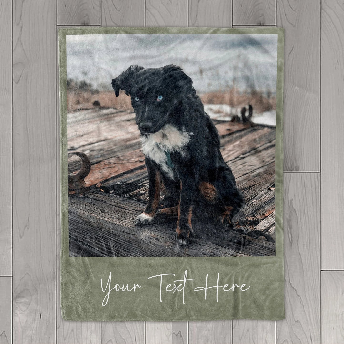 Custom Pet Photo Blanket