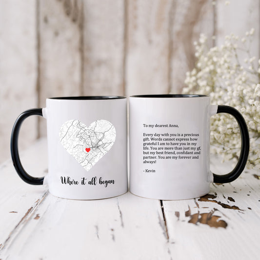 Personalised Map Mug